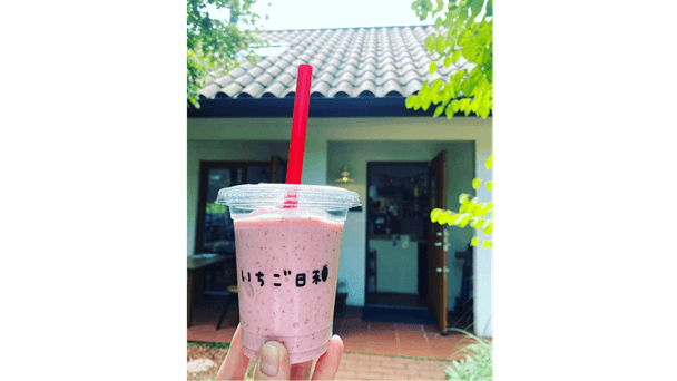 豆乳いちごシェイク