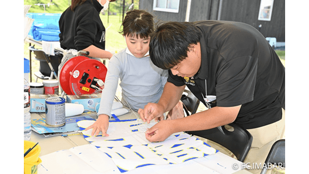 五十崎凧の絵付け体験