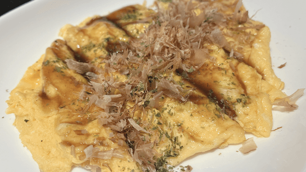 イカ天半熟玉子とじ