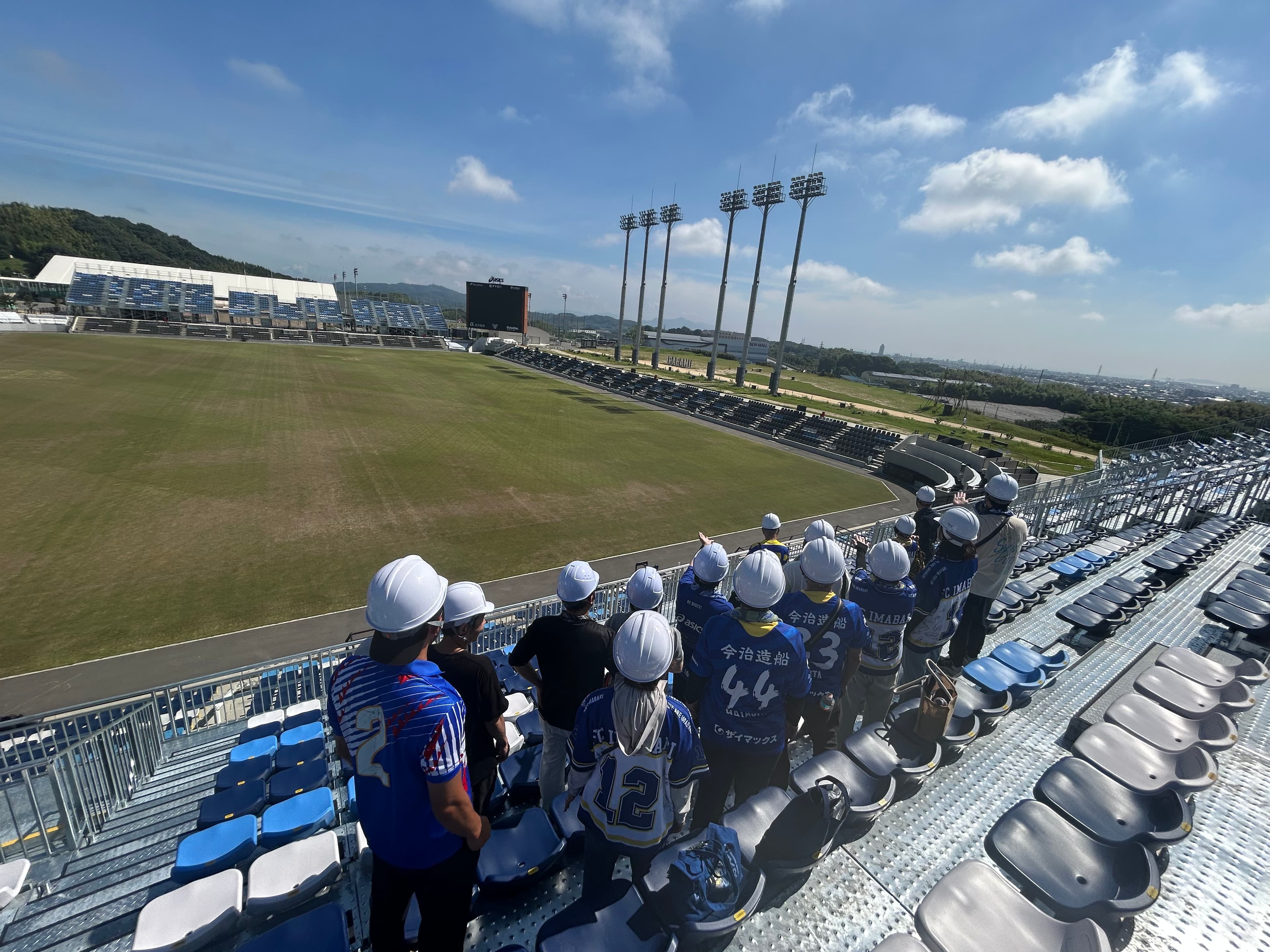ゴール裏2階中央からの景色